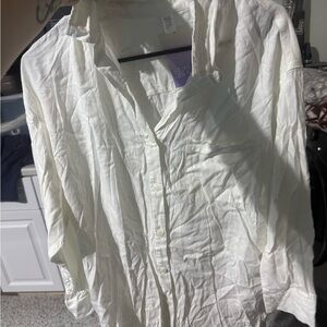 White Button-Up Shirt
